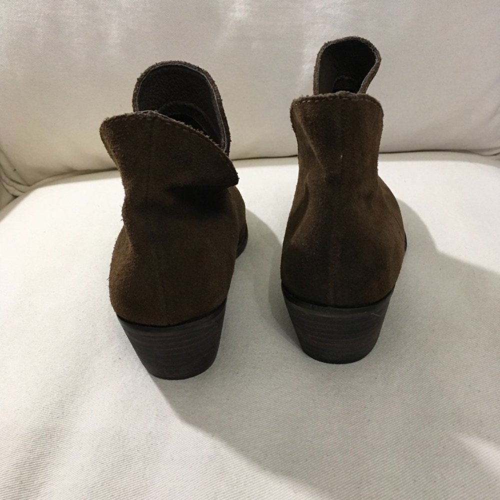 Adam Tucker Brown Suede Ankle Boots Sz 9 - Picture 3 of 7